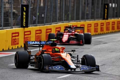 McLaren F1 benefitting from Ferrari’s mistakes in battle for P3 – Norris