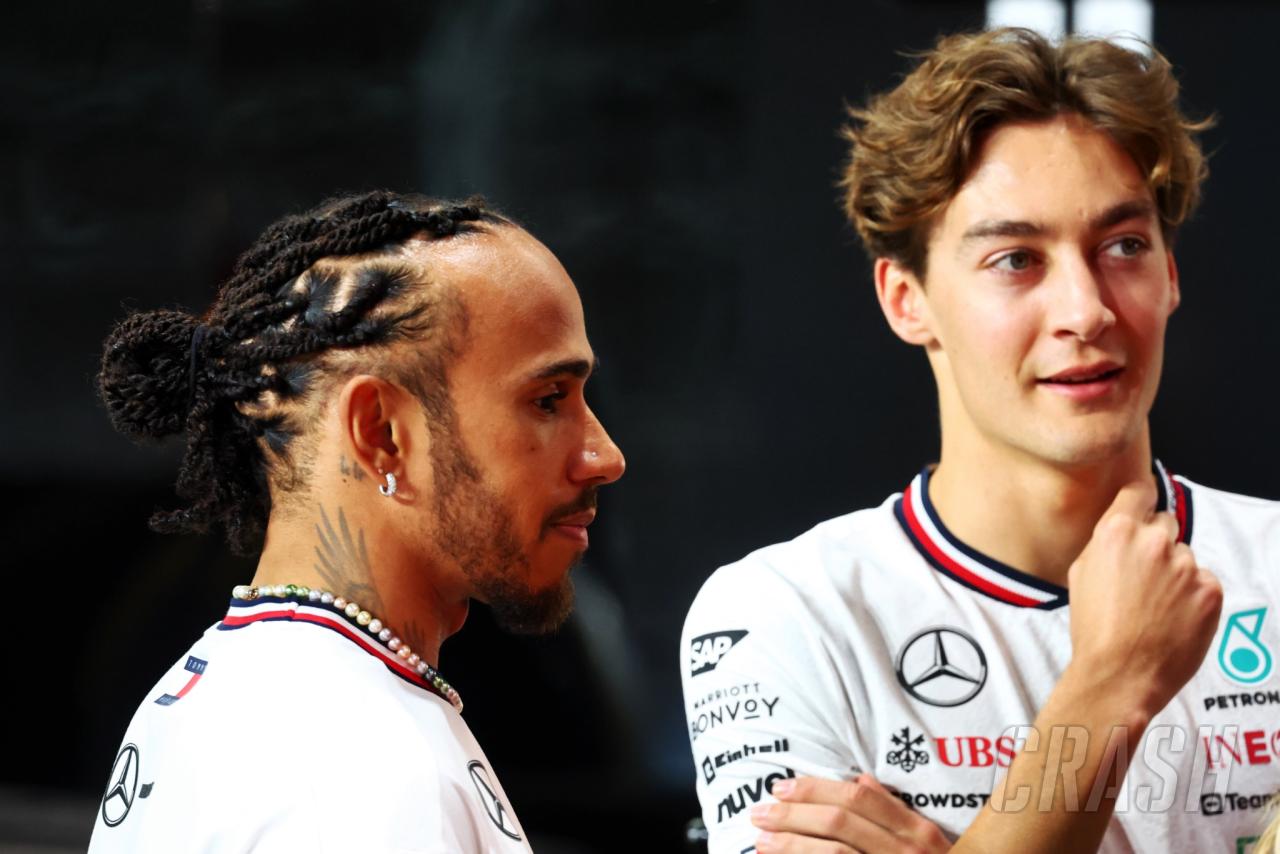 Theory behind George Russell getting new front wing over Lewis Hamilton revealed