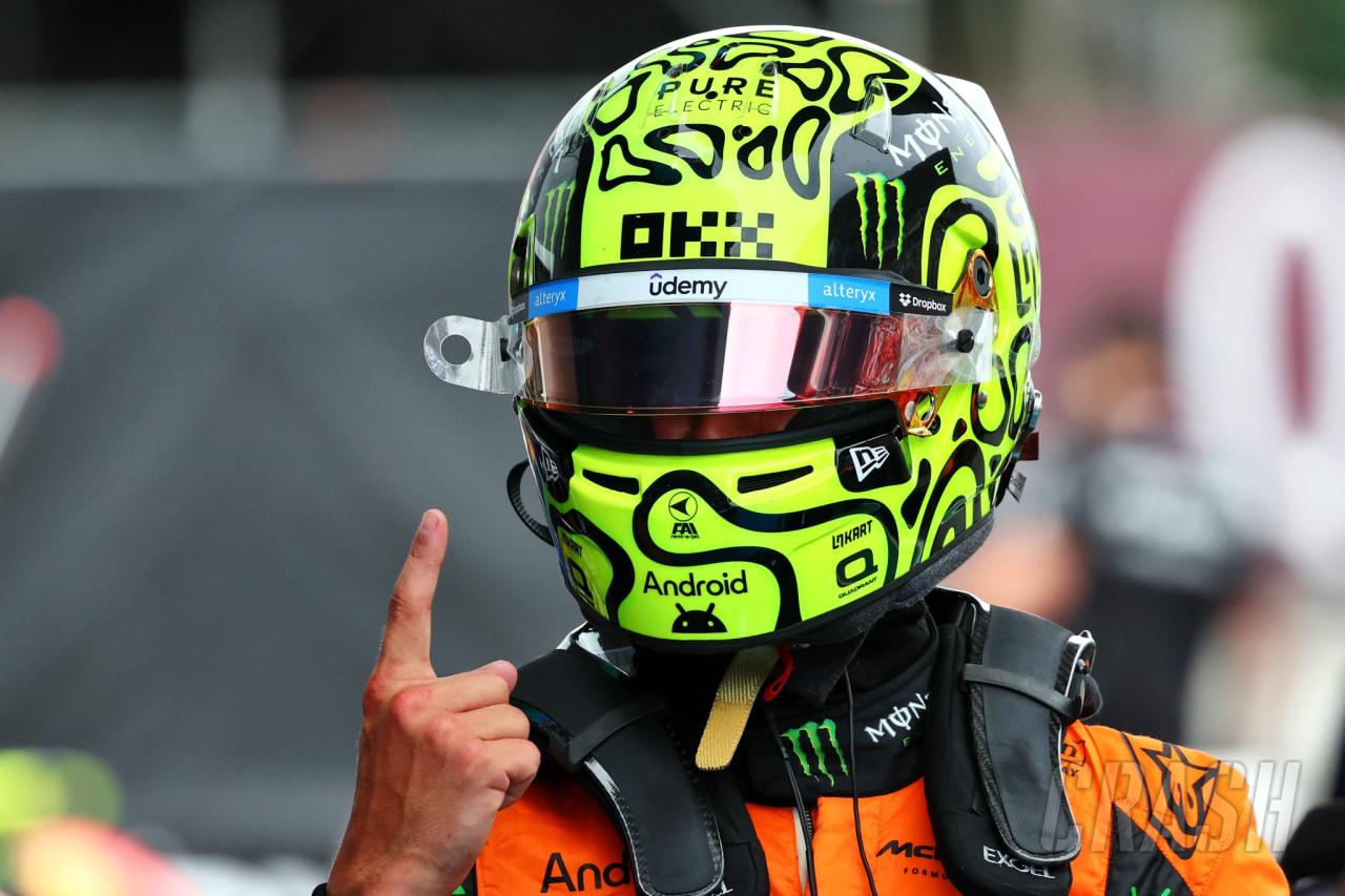 Lando Norris pips Max Verstappen to F1 Spanish GP pole