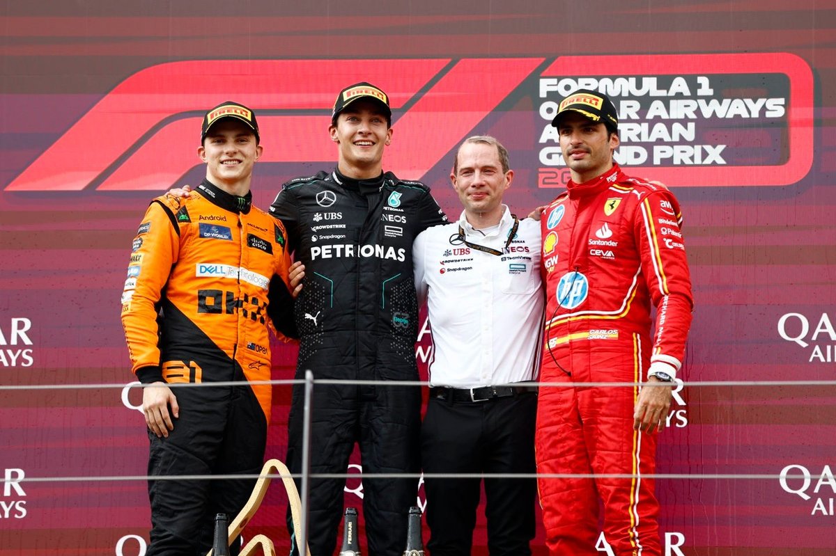 Avusturya Yarış Yarış: Verstappen ile Norris çarpıştı, Russell kazandı!